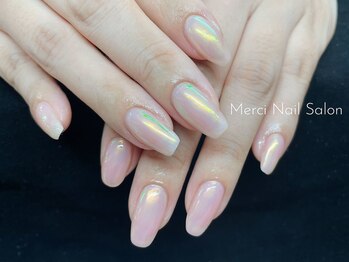 メルシー(Merci)/★オーロラ&ミラーネイル