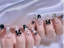 エムズ ネイルサロン(M2)/長さだしガーリードットネイル