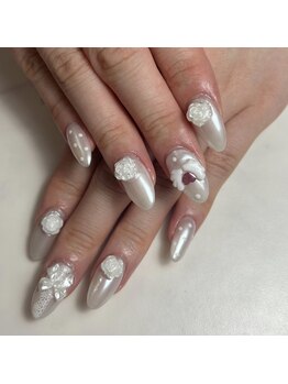 ブルー(Blue)/ワンホンネイル／エンジェルコア