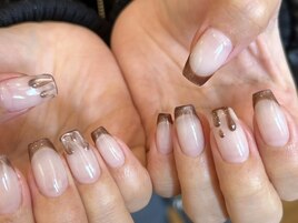 フレンチ/チョコレートネイル