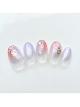 アルセア 上野御徒町店(Alcea)/夏　水面ネイル　グラデーション