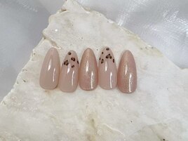 定額A・ヒョウ柄ネイル