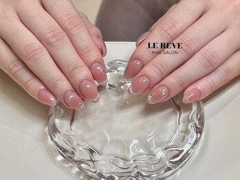 ルレーブ(LE REVE)/チークマグネットフレンチネイル