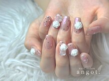 アンガット(angot.)/星ドット×バラネイル