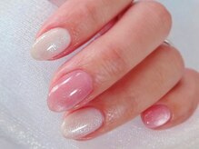 桜/大人春ラメネイル