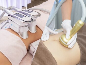 ウナ 西中島店(UNA)の写真/☆結果重視の本気痩身☆オンプロミニ2部位＋脂肪冷却4CUPで、気になる部分を集中的にサイズダウン！