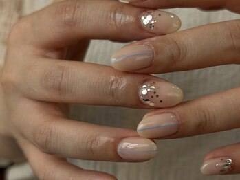 エティル(Etel atelier)の写真/【日々のご褒美に】オフィスにも馴染むシンプル華やかネイル♪