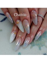 ネイルアンドアイラッシュ シャトン(Chaton)/ミラーネイル★一本￥200～★