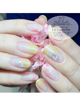 ルカニシュ 浜北店(Le caniche)/春色グラデーションネイル
