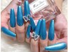 シンプル スカルプネイル12500yen★ Simple Acrylnails 歌舞伎町スカルプ安い