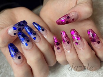 ちぐはぐハートネイル