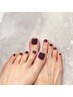 期間限定《オフ&ケア無料》パラジェル/フィルイン使用＊FOOTワンカラー¥5,480