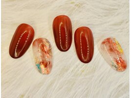 秋っぽくシックに先取り