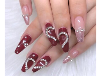 ネイルアンドアイラッシュスタジオ シュシュ(chouchou)/ハートチェーン・ワンホン