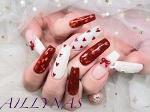 アイリナス(AILLYNAS)/バレンタイン　ハートネイル