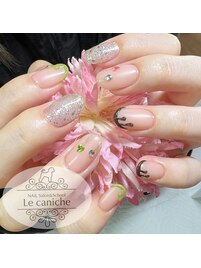 バレンタインネイル