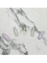 ホワイト(WHITE)/定額バンドネイル