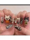 愛犬ハロウィンネイル
