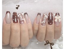 ユジャスタイル 中井町店(Yooja style)の雰囲気（【saki韓国定額デザイン】☆ブラウンネイル/ガーリーネイル）