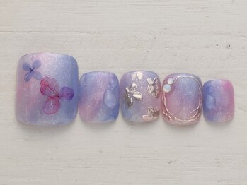 ネイルミックス 新宿店(Nail Mix)/紫陽花ネイル 5990円