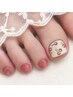 新規【FOOT】当店人気☆定額ジェルデザイン■ポイントデザインで上品◎