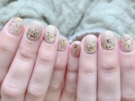 キラキラガラスネイル☆