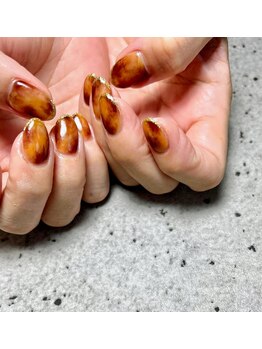 イル(ile)/こっくり秋色べっこうネイル