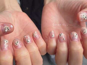 サトリネイルルーム 西宮北口(satori nail room)の写真/最旬ファッションを彩るCUTEなデザイン多数ご用意！【more... art ¥5500～(オフ込・マッサージ付)】