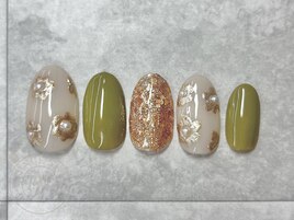 フラワーパールネイル