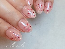 押し花 nail