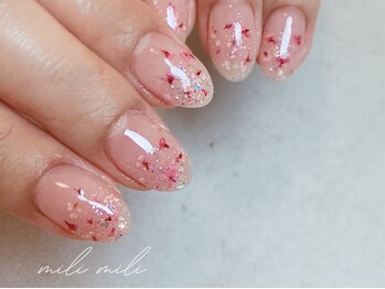 ミリ ミリ(mili mili)/押し花 nail