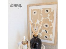 アンドネイル(&Nail)の雰囲気（手書きアートネイルもお任せください♪）