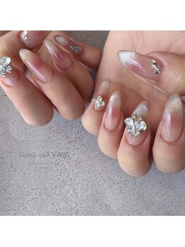 リアンスネイル ヴィヴィッド 岡山店(LianS nail ViViD)/ナチュラル＋パーツ