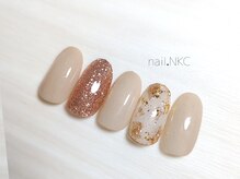 NKC/シンプル大人ゴールドネイル