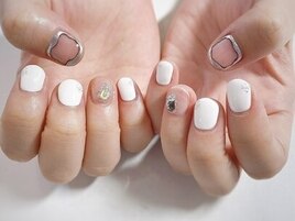 クリア囲みネイル