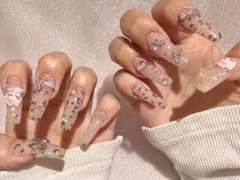 エイト 横浜店(eight)の写真/【持込OK！】ハート，星，チェック柄などの手書きアート，リボンなどのトレンドパーツ対応♪ ［横浜］