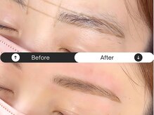 サインポスト 志木店(sign post)/きつく見えないストレート眉