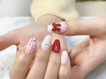 シックネイル(CHIC nail)/リボン＆ツイード