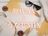 【9月限定☆秋のツル肌キャンペーン】顔脱毛(ワックス)+うなじ脱毛(ミックス)