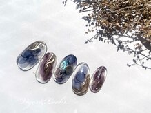 ヴィガー アンド ルックス 白金 目黒(Vigor&Looks)/ブルー　インクネイル　ミラー