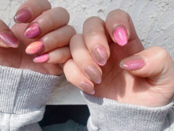 コーシェリ(koselig)/ピンクマグネットネイル