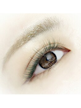 アイラッシュサロン ルル(Eyelash Salon LULU)/グリーンのミックスカラー