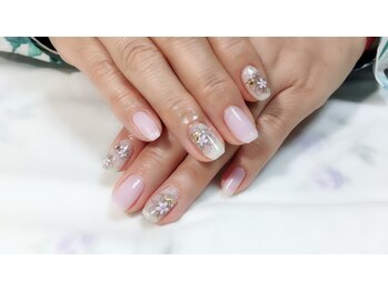 ミーレン ネイルサロン(Miren)/花柄ネイル