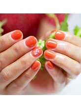 たゆ ネイル(たゆnail)/こっくりオレンジカラー♪
