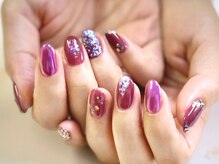 2M ネイル アトリエ(2M NAIL ATELIER)/ピンク ホロミックス ニュアンス