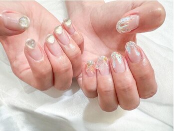 ネイル リテルナ(Nail Re.terna)の写真/【最新ワンホンデザイン☆】100種類以上ご用意のあるカラーとパーツでシンプル系から最新デザインまで◎