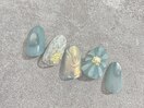 お花ぷっくりネイル　¥10000