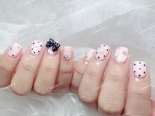 ノア ネイル(Noa Nail)/ドットネイル　リボンネイル