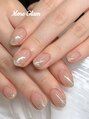 モアグラム 池袋東口店(More Glam)&nbsp;スキンカラーに繊細なラメが輝く上品なグラデーション