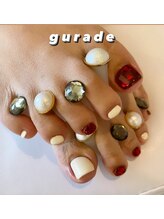 グラデ(Gurade)/ブラウン×アイボリー